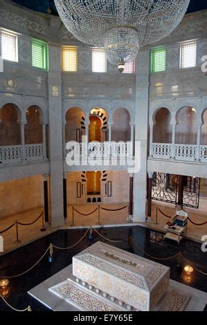 Interior Of Mausoleum Of Habib Bourguiba In Monastir Tunisia Stock