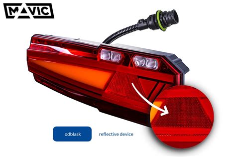 Lampa Zespolona Tylna Mavic Lzd Z Gniazdem I Odblaskiem