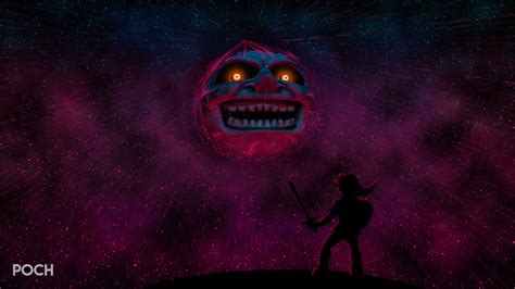 Majora Is Mask Moon Drawing