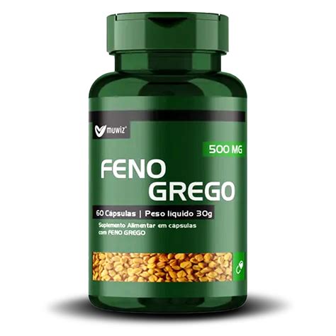 Feno Grego Muwiz 60 cápsulas 500mg Loja Singular