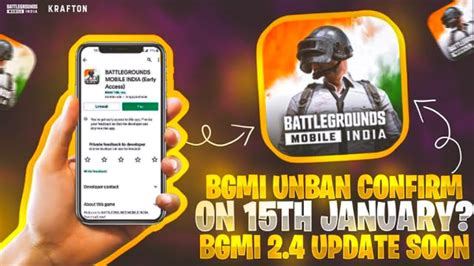 Bgmi Unban Confirm On 15th January Bgmi 2 4 Update Soon Bgmi New