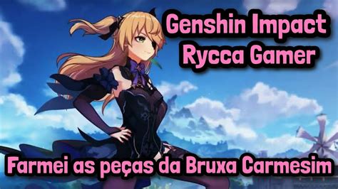 Genshin Impact Farmei as peças da Bruxa Carmesim Domínio da Bênção