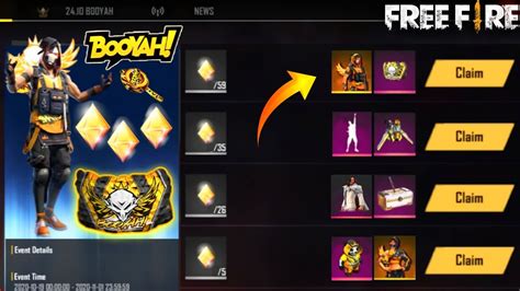 New Update Free Fire New Event Booyah Event Reward New Gloo