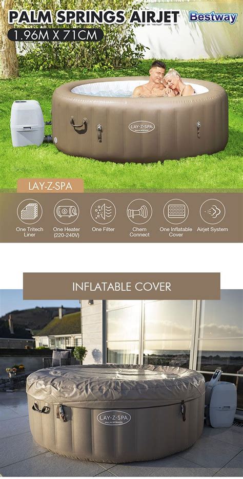 Bestway Original Premium Portable Spa Luxury Hot Tub Inflatable Pool 1 96m X 71cm Nz