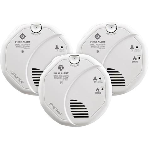 First Alert 3-Pack AC Hardwired Combination Smoke and Carbon Monoxide ...