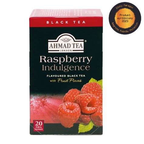 Ahmad Tea Raspberry Indulgence Herbata Czarna Malinowa Torebek