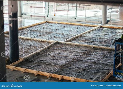 Wire Mesh For Concrete Floor Stock Photo Image Of Structure