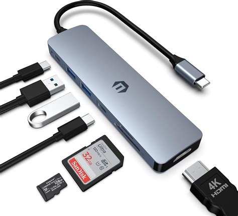 Oditton Hub Usb C En Concentrador Adaptador Multipuerto Con Hdmi