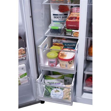 LG InstaView Craft Ice 27.1-cu ft Side-by-Side Refrigerator Smart with ...