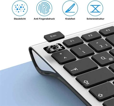 Klawiatura Bezprzewodowa SeenDa Nano Bluetooth MacOS PC TV QWERTZ