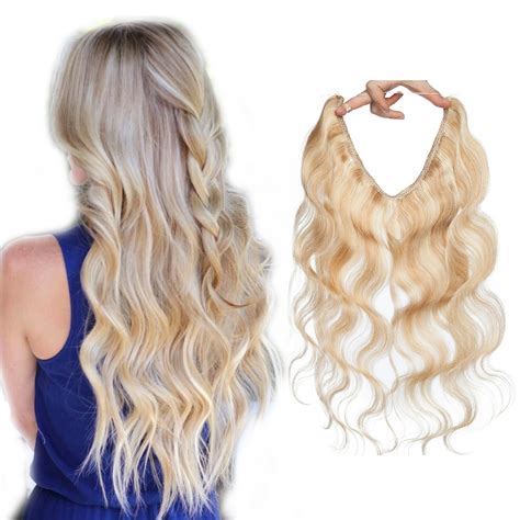 S Noilite Curly Invisible Wire In Human Hair Extensions One Piece