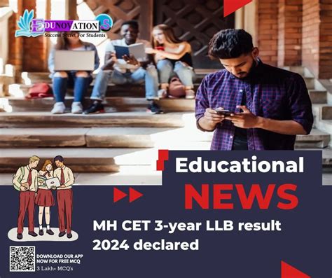 MH CET 3 Year LLB Result 2024 Declared Edunovations