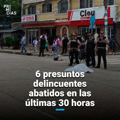 Primicias On Twitter 6 Presuntos Delincuentes Fueron Abatidos Por La Policía En Cinco Casos