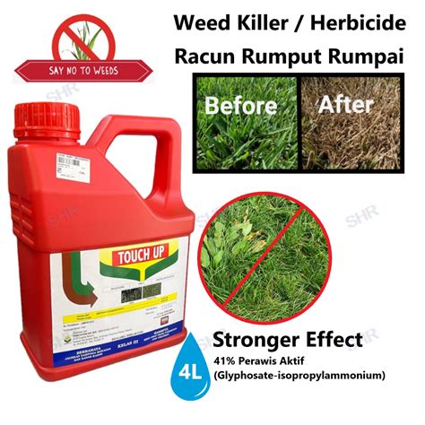 Touch Up 4 Liter Glyphosate 41 Herbicide Racun Rumput Lalang Racun