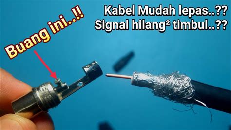 CARA MEMASANG KONEKTOR KABEL ANTENNA TV AGAR SIARANNYA BERSIH YouTube