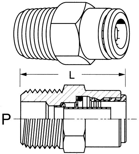 Brass Push Connect To Male NPT Fittings 2650 Hydraulic Supply Co