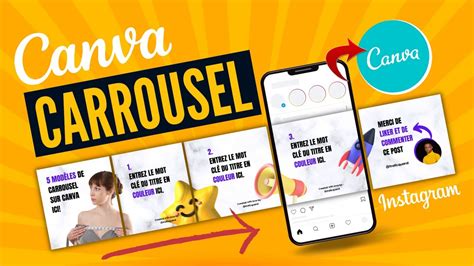 Canva Tutoriel Comment créer un CARROUSEL INSTAGRAM sans coupure sur