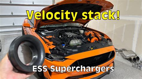 VELOCITY STACK For My 1000hp ESS G3x MUSTANG YouTube