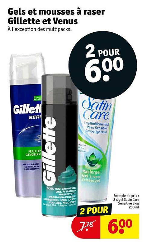 Promo Gels Et Mousses Raser Gillette Et Venus Chez Kruidvat