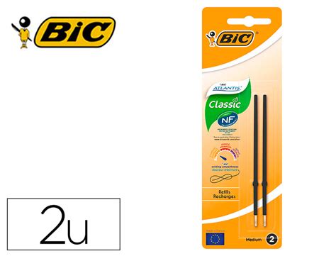 RECHARGE POUR BIC ATLANTIS PREMIUM SOFT NOIR Recharger Recharges BIC