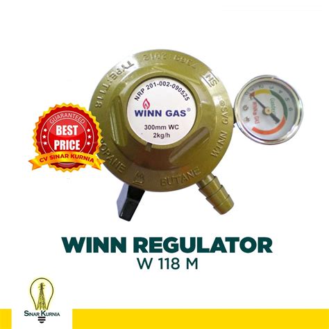 Jual Regulator Winn Gas W M Pakai Meter Indikator Sni Shopee