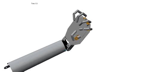 Humanoid Robotic Hand Arm Animation 6 YouTube