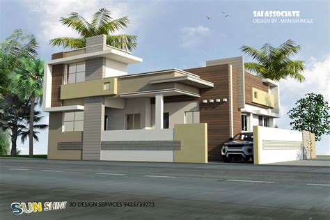 Bhk Single Floor House Modern Exterior House Designs House Front