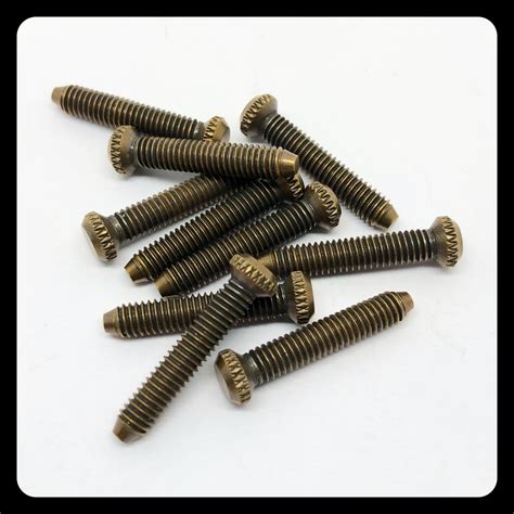 10 Antique Brass Contact Screw M4x25 Lefthandtricks