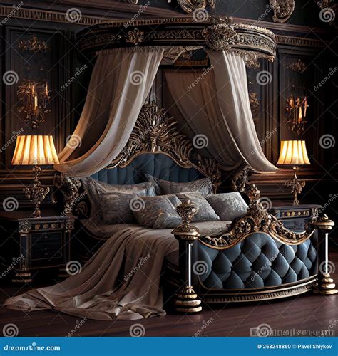 Wealthy Rich Room Glamorous Elegant Baroque Dream Bedroom Design