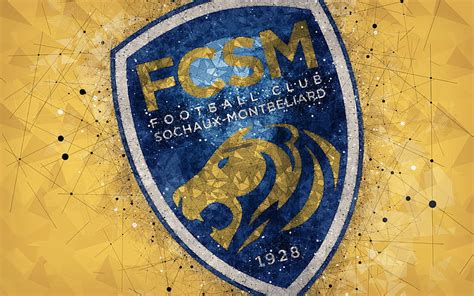 FC Sochaux Montbeliard Logo Geometric Art French Football Club