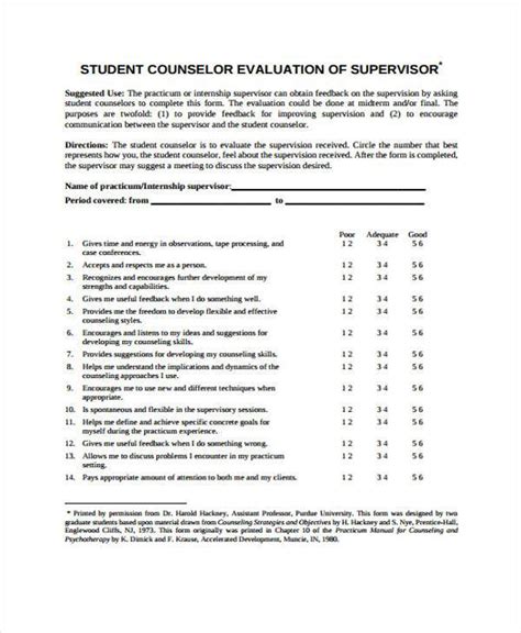 Free 7 Counseling Feedback Forms In Pdf Ms Word