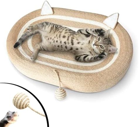 Amazon Fengsaobao Cat Scratcher Bed 3 In 1 Sisal Cat Scratching