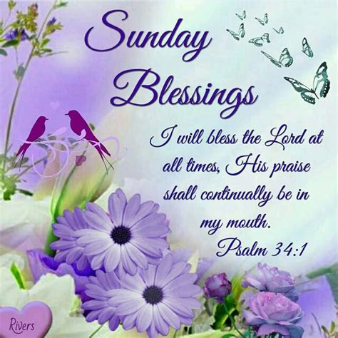 Sunday Blessings Psalm His Praise Shall Continually Be In Mouth