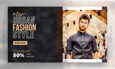 Premium PSD Fashion Sale Web Banner Facebook Social Media Cover