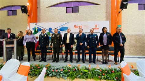 Rinde homenaje la Sección 8 del SNTE a las Fuerzas Armadas Omnia