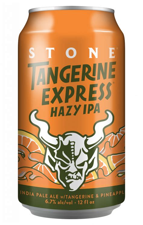 New Packaging Adorns Stone Tangerine Express Hazy Ipa