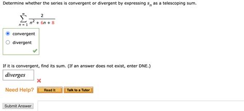 Solved Determine Whether The Series Is Convergent Or Chegg