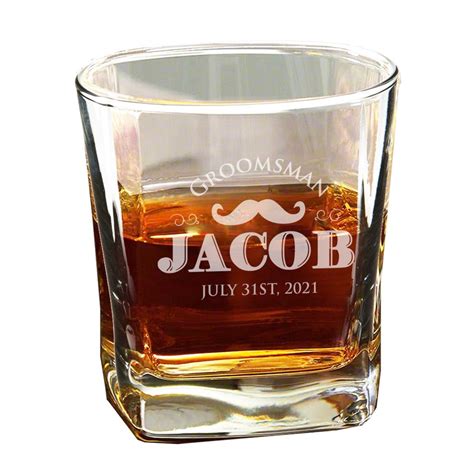 Custom Whiskey Glass Monogrammed Whiskey Glasses Rocks Etsy