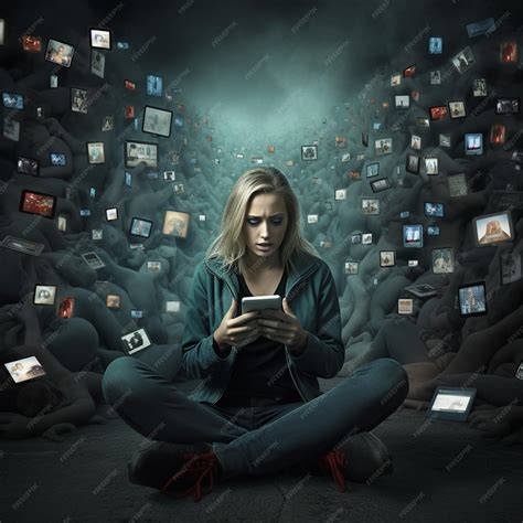 Premium Photo | Negative impact of social media