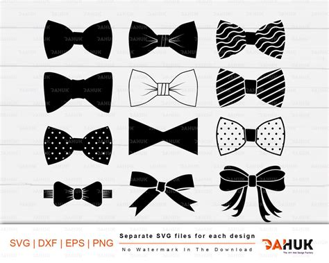 Noeud Papillon Svg Bundle Arc Svg Mod Le De Noeud Papillon Etsy