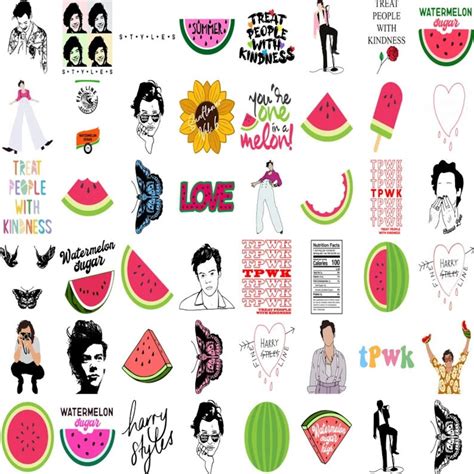 Harrystyles Svg Bundle Watermelon Png Bundles For Cricut Etsy