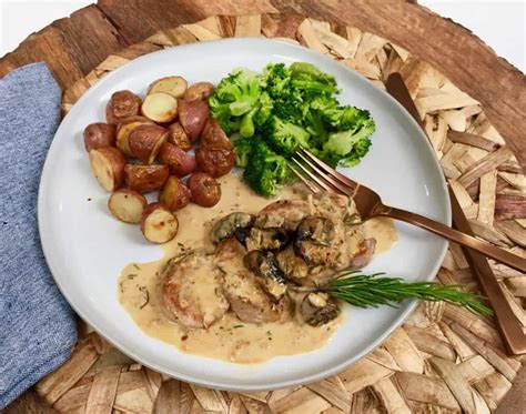 Pork Medallions With Prunes And Spicy Mustard Cream Sauce Sara Moulton