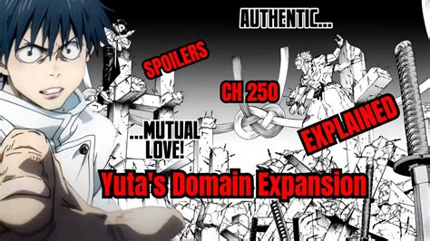 How Does Yutas Domain Expansion Work Fully Explained Chapter 250