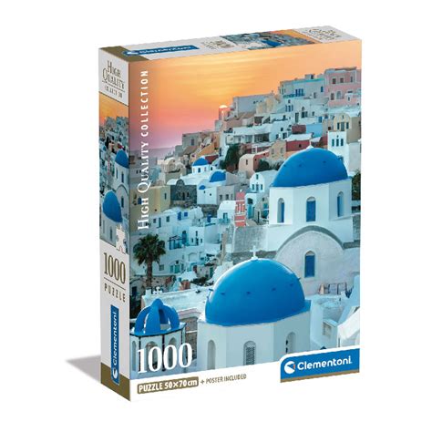 Puzzle Clementoni Puzzle De Piezas Santorini Grecia Ref