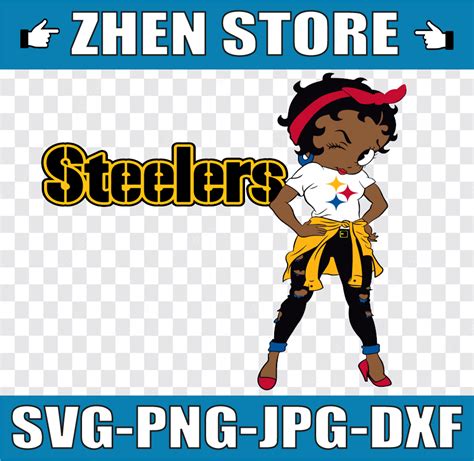 Betty Boop Pittsburgh Steelers Png File For Sublimation Bet Inspire