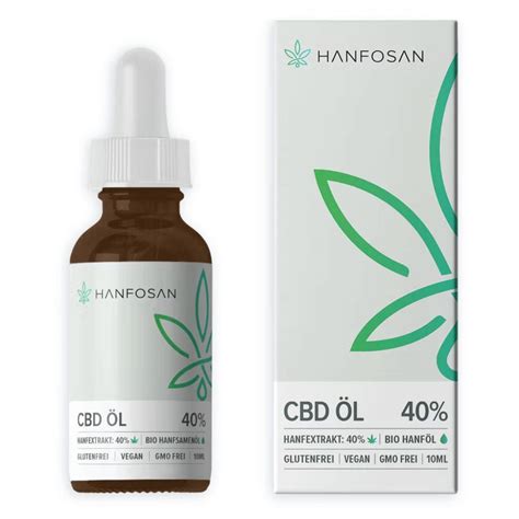 Vollspektrum CBD Öl 40 von Hanfosan Bio Qualität direkt online