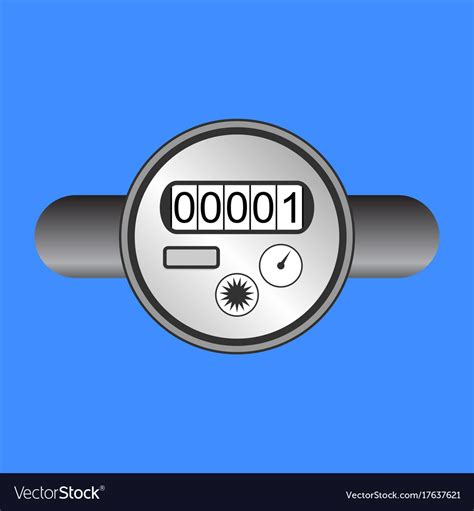 Water Meter Icon Royalty Free Vector Image VectorStock