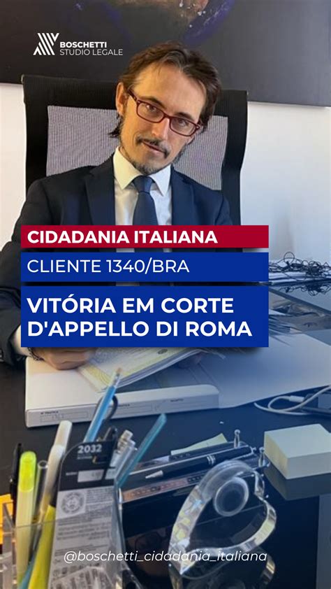 Causa Ganha V T Ria Em Corte D Appello Di Roma Advogado Especialista