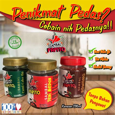 Jual Paket Sambal 3 Varian Paket Sambal Sambal Bawang Sambal Cumi