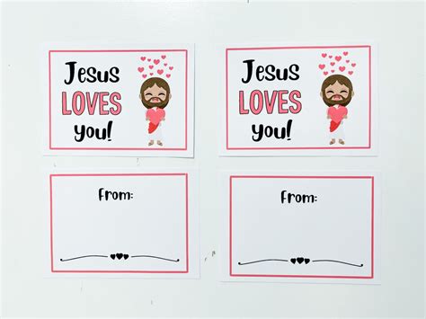 printable jesus loves you valentine cards | Mindy Jones Blog